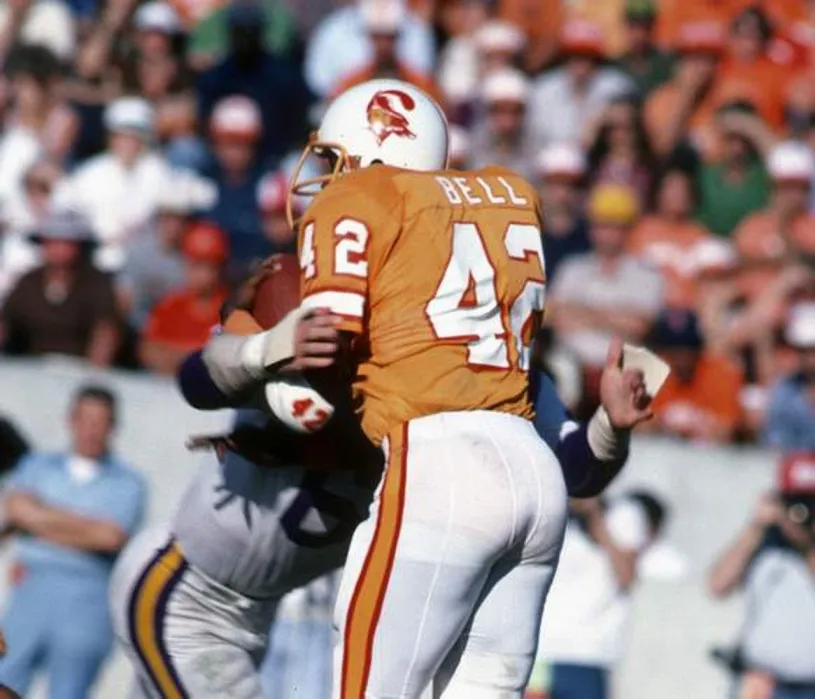 RICKY BELL Tampa Bay Buccaneers 1979 Home Throwback NFL Football Jersey 