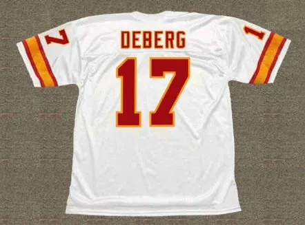 STEVE DEBERG Tampa Bay Buccaneers 1984 Throwback NFL Football Jersey 