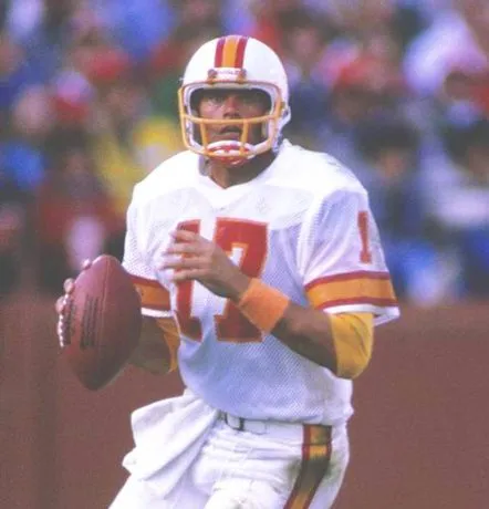 STEVE DEBERG Tampa Bay Buccaneers 1984 Throwback NFL Football Jersey 