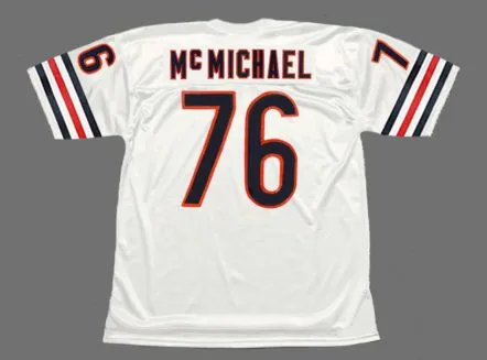 STEVE McMICHAEL Chicago Bears 1983 Throwback NFL Football Jersey 