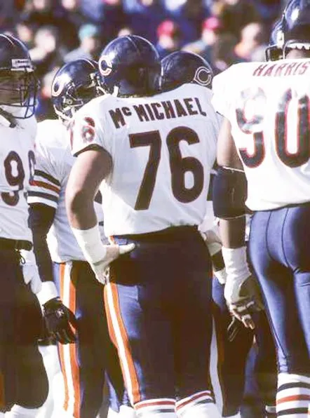 STEVE McMICHAEL Chicago Bears 1983 Throwback NFL Football Jersey 