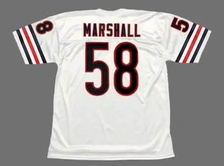 WILBER MARSHALL Chicago Bears 1984 Throwback NFL Football Jersey 