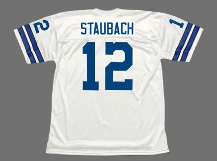 ROGER STAUBACH Dallas Cowboys 1971 Throwback NFL Football Jersey 