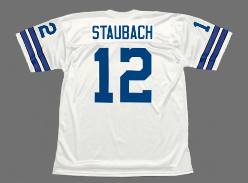 ROGER STAUBACH Dallas Cowboys 1971 Throwback NFL Football Jersey 