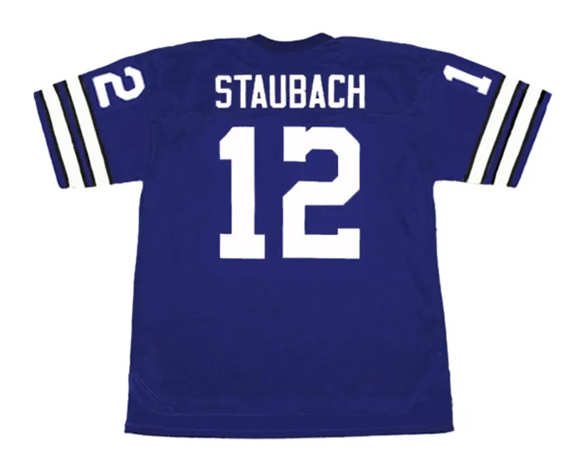 ROGER STAUBACH Dallas Cowboys 1973 Throwback NFL Football Jersey 