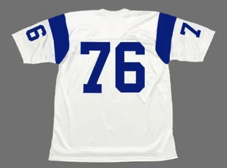 ROSEY GRIER Los Angeles Rams 1960’s Throwback NFL Football Jersey 