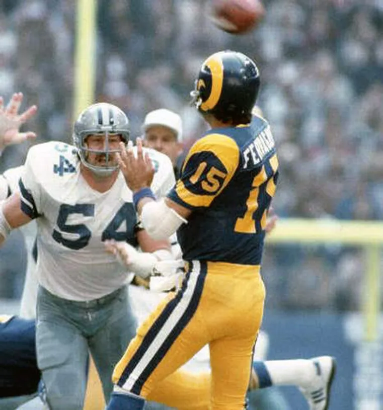 VINCE FERRAGAMO Los Angeles Rams 1979 Throwback NFL Football Jersey 