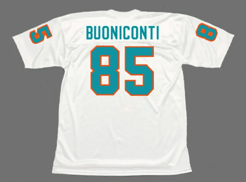 NICK BUONICONTI Miami Dolphins 1972 Throwback NFL Football Jersey 