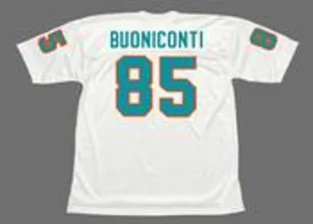 NICK BUONICONTI Miami Dolphins 1972 Throwback NFL Football Jersey 