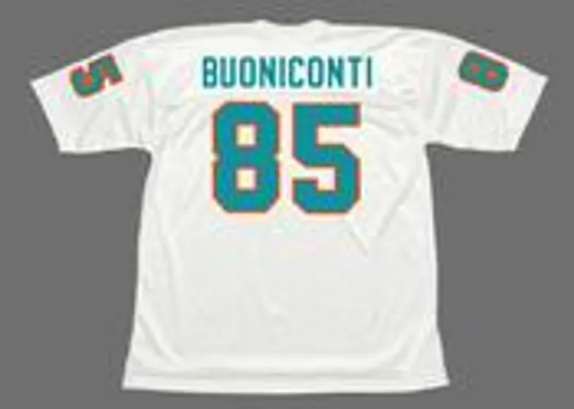 NICK BUONICONTI Miami Dolphins 1972 Throwback NFL Football Jersey 