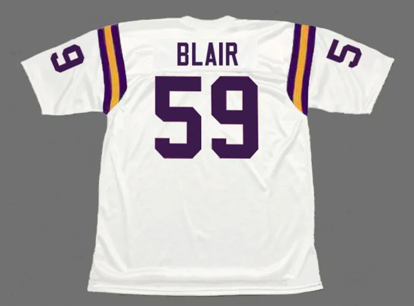 MATT BLAIR Minnesota Vikings 1979 Away Throwback NFL Football Jersey 