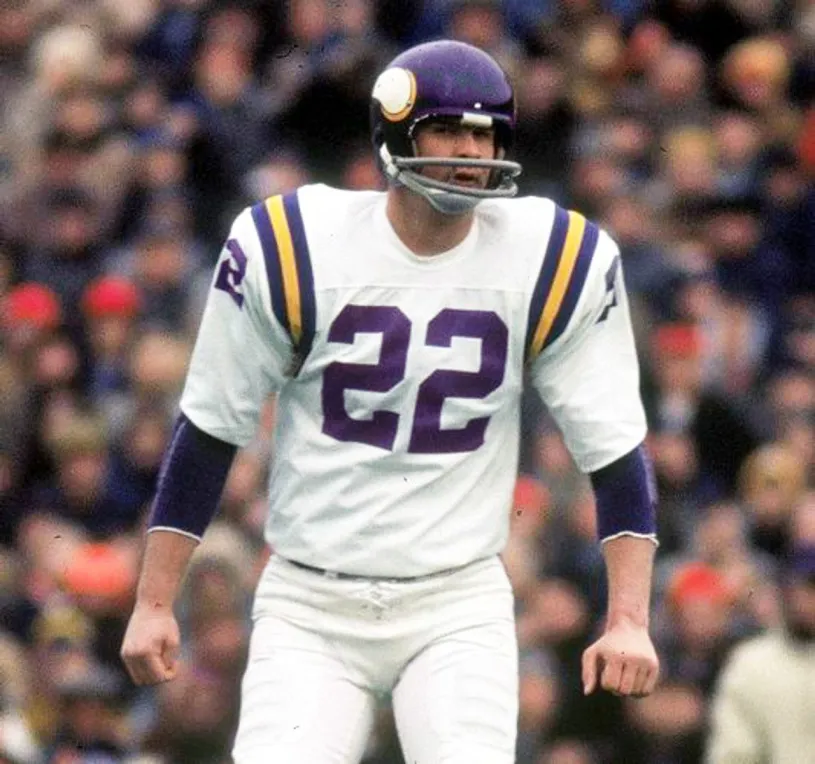 PAUL KRAUSE Minnesota Vikings 1975 Away Throwback NFL Football Jersey 