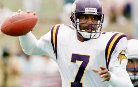 RANDALL CUNNINGHAM Minnesota Vikings 1998 Away Throwback NFL Football Jersey 