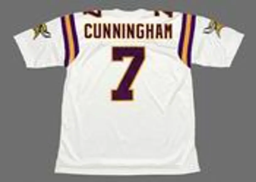 RANDALL CUNNINGHAM Minnesota Vikings 1998 Away Throwback NFL Football Jersey 
