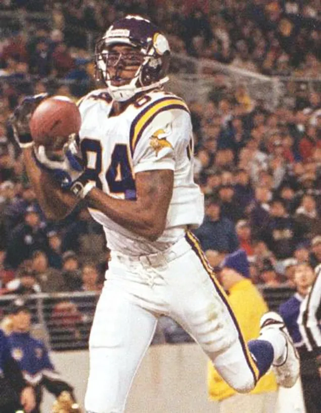 RANDY MOSS Minnesota Vikings 2003 Away Throwback NFL Football Jersey 