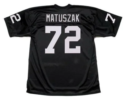 JOHN MATUSZAK Oakland Raiders 1976 Throwback Home NFL Football Jersey 