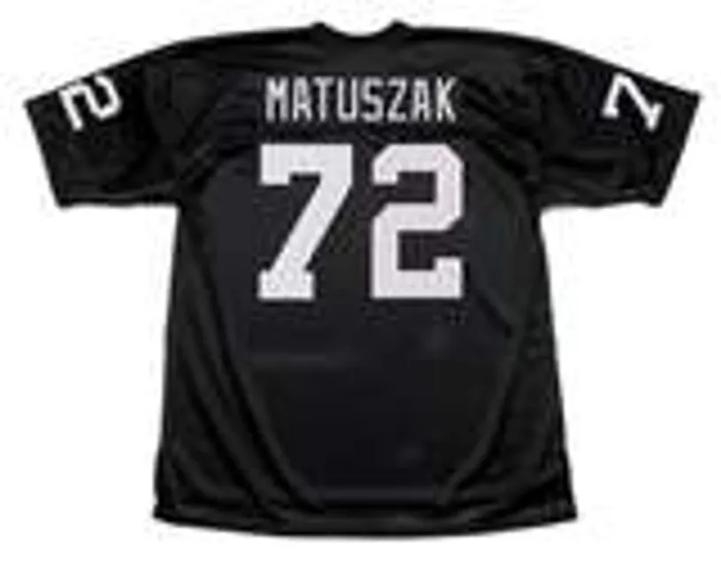 JOHN MATUSZAK Oakland Raiders 1976 Throwback Home NFL Football Jersey 