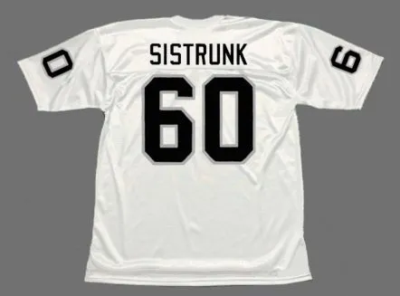 OTIS SISTRUNK Oakland Raiders 1976 Away Throwback NFL Football Jersey 