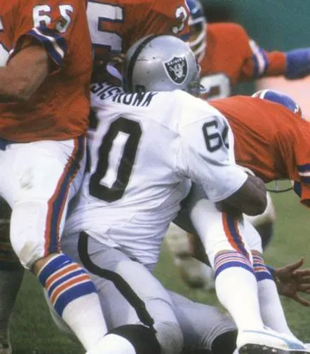 OTIS SISTRUNK Oakland Raiders 1976 Away Throwback NFL Football Jersey 