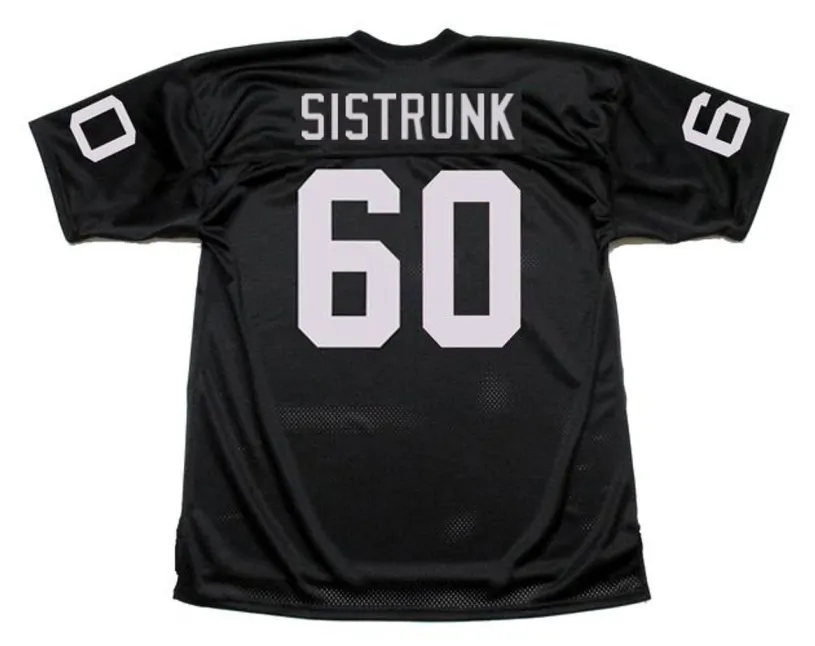 OTIS SISTRUNK Oakland Raiders 1976 Throwback Home NFL Football Jersey 
