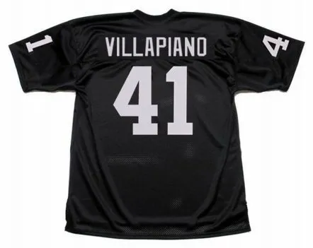 PHIL VILLAPIANO Oakland Raiders 1976 Throwback Home NFL Football Jersey 