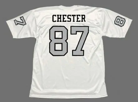 RAYMOND CHESTER Oakland Raiders 1970 Away Throwback NFL Football Jersey 