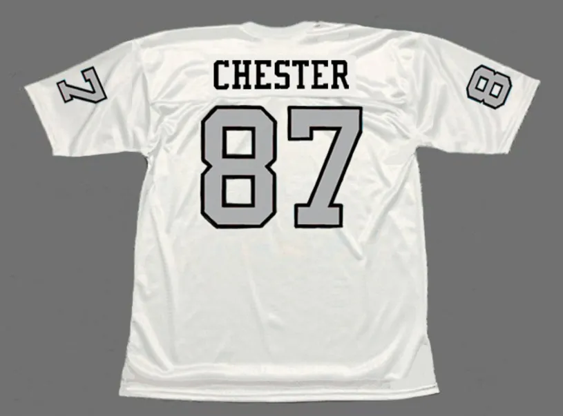 RAYMOND CHESTER Oakland Raiders 1970 Away Throwback NFL Football Jersey 