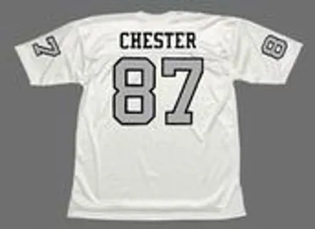 RAYMOND CHESTER Oakland Raiders 1970 Away Throwback NFL Football Jersey 