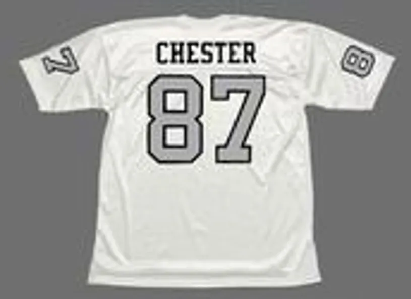 RAYMOND CHESTER Oakland Raiders 1970 Away Throwback NFL Football Jersey 