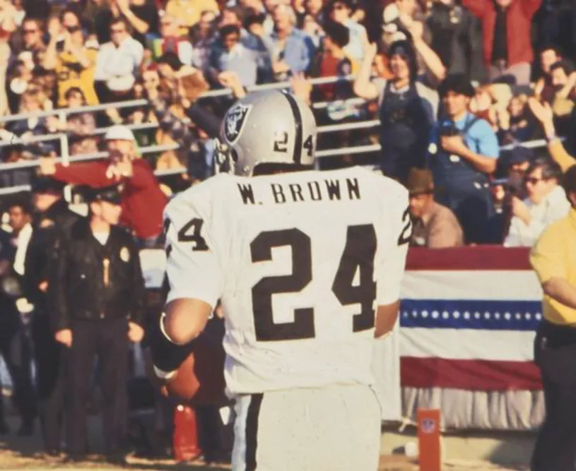 WILLIE BROWN Oakland Raiders 1976 Away Throwback NFL Football Jersey 