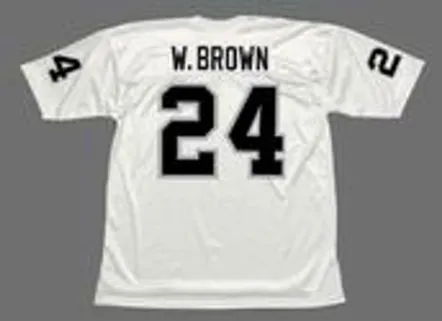 WILLIE BROWN Oakland Raiders 1976 Away Throwback NFL Football Jersey 