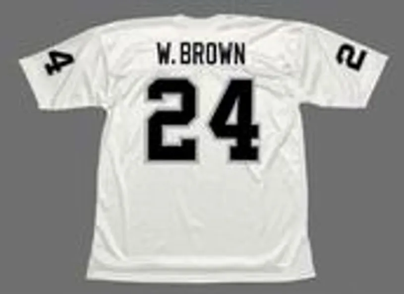 WILLIE BROWN Oakland Raiders 1976 Away Throwback NFL Football Jersey 