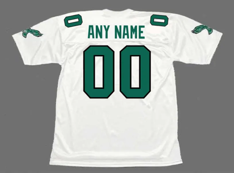 PHILADELPHIA EAGLES 1990’s Away Throwback NFL Jersey Customized “Any Name & Number(s)” 