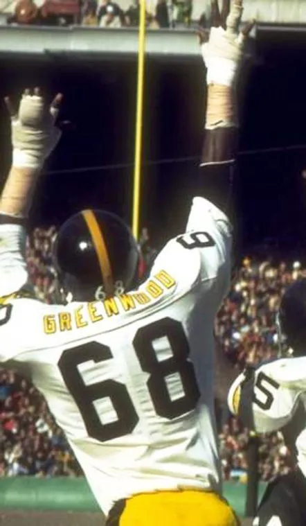 LC GREENWOOD Pittsburgh Steelers 1975 Away NFL Football Throwback Jersey 