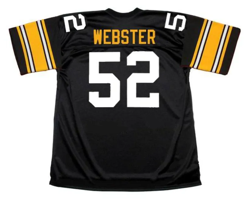MIKE WEBSTER Pittsburgh Steelers 1979 Throwback Home NFL Football Jersey 