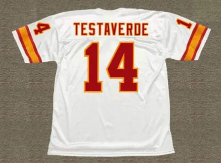 VINNY TESTAVERDE Tampa Bay Buccaneers 1988 Throwback NFL Football Jersey 