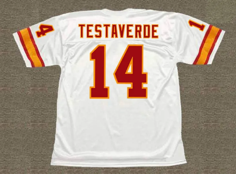 VINNY TESTAVERDE Tampa Bay Buccaneers 1988 Throwback NFL Football Jersey 