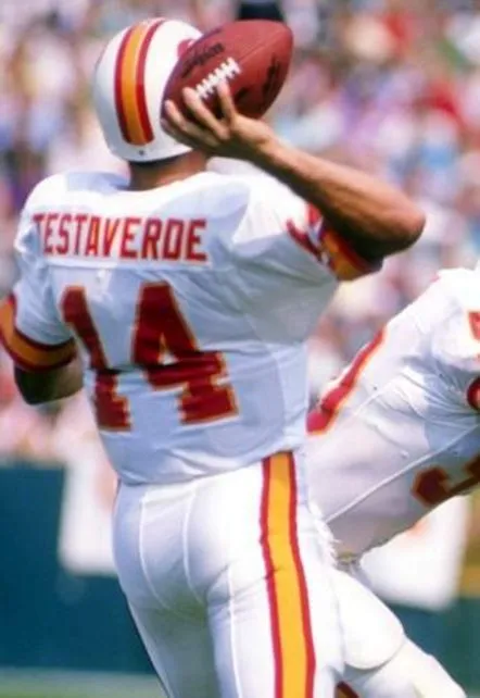 VINNY TESTAVERDE Tampa Bay Buccaneers 1988 Throwback NFL Football Jersey 