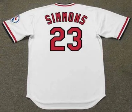 TED SIMMONS St. Louis Cardinals 1976 Home Majestic Throwback Baseball Jersey 