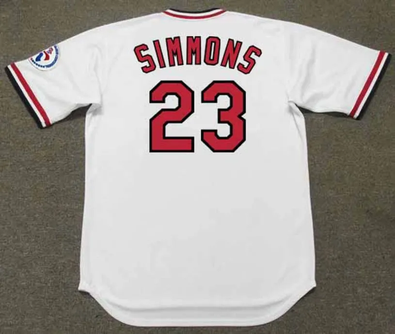TED SIMMONS St. Louis Cardinals 1976 Home Majestic Throwback Baseball Jersey 
