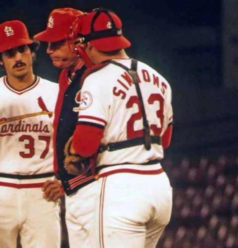 TED SIMMONS St. Louis Cardinals 1976 Home Majestic Throwback Baseball Jersey 