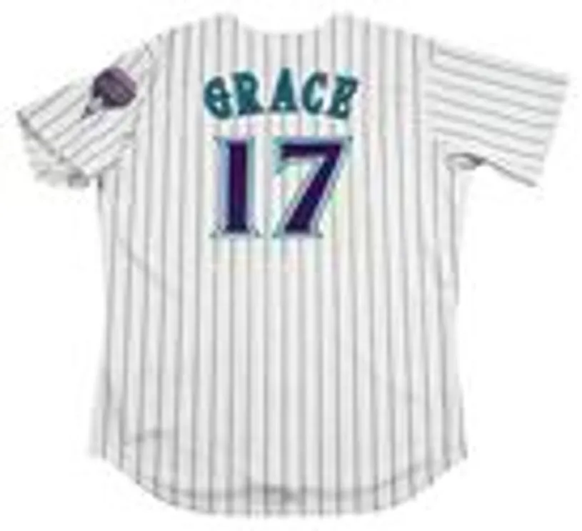 MARK GRACE Arizona Diamondbacks 2001 Majestic Throwback Home Baseball Jersey 