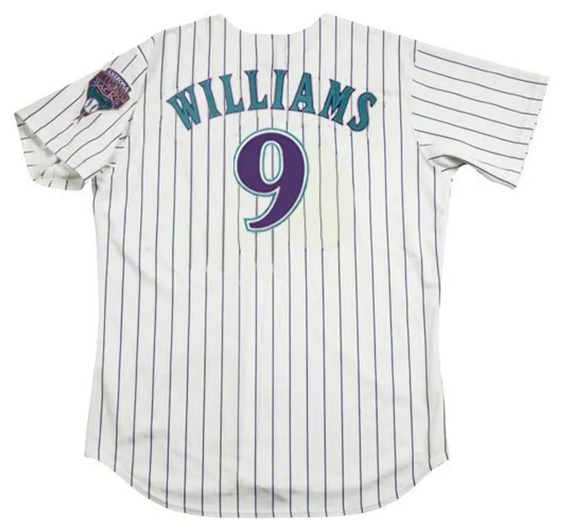 MATT WILLIAMS Arizona Diamondbacks 2001 Majestic Throwback Home Baseball Jersey 