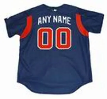 ATLANTA BRAVES 2003 Majestic Authentic Throwback Baseball Jersey Customized “Any Name & Number(s)” 