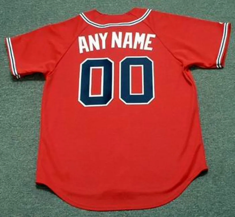 ATLANTA BRAVES 2008 Alternate Majestic Throwback Jersey Customized “Any Name & Numbers” 