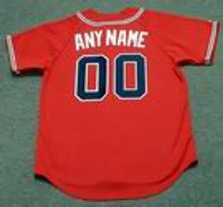 ATLANTA BRAVES 2008 Alternate Majestic Throwback Jersey Customized “Any Name & Numbers” 