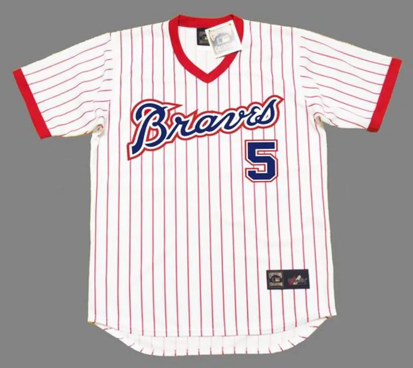 BOB HORNER Atlanta Braves 1978 Majestic Cooperstown Throwback Baseball Jersey 