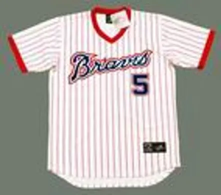 BOB HORNER Atlanta Braves 1978 Majestic Cooperstown Throwback Baseball Jersey 