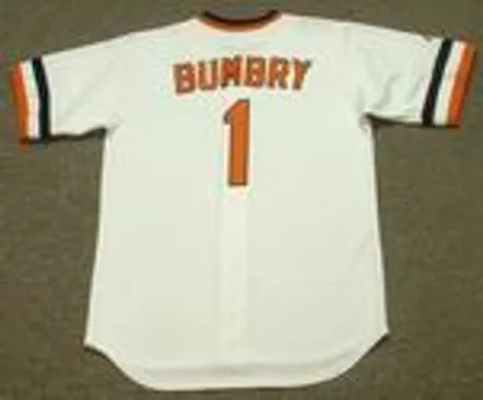 AL BUMBRY Baltimore Orioles 1983 Majestic Cooperstown Throwback Baseball Jersey 