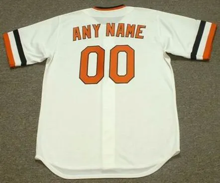 BALTIMORE ORIOLES 1980’s Home Majestic Throwback Jersey Customized “Any Name & Numbers” 